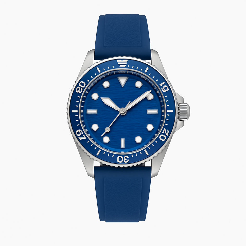Azure Silicone Dive - Deacourt Watches