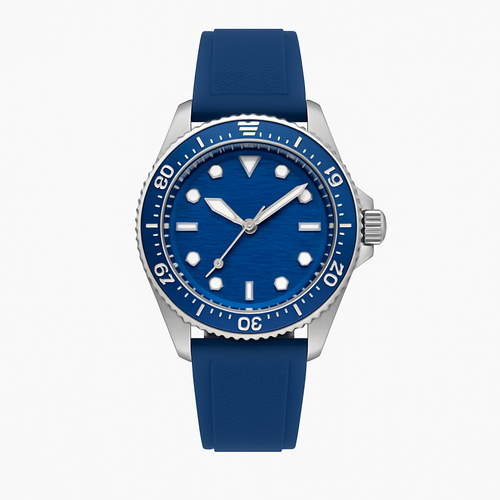 Azure Silicone Dive - Deacourt Watches
