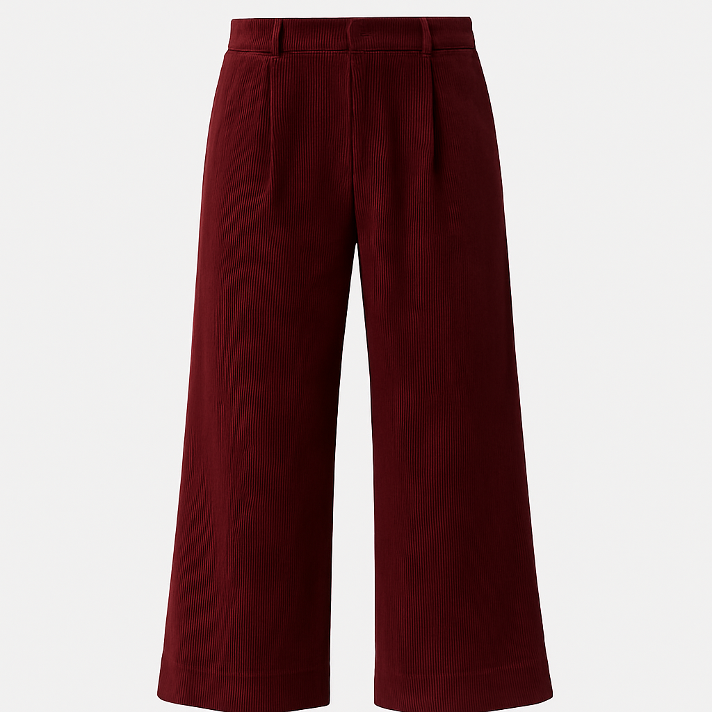 Corduroy Wide-Leg Pants - Deacourt Pants