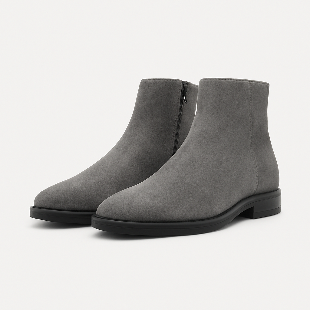 Suede Ankle Boots - Deacourt Shoes